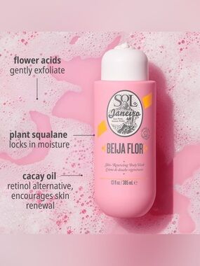 Sol de Janeiro Beija Flor Skin-Renewing Body Wash 13 Fl Oz Sealed NWT